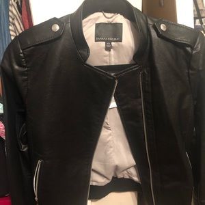 Banana Republic Jackets & Coats - Banana Republic Vegan Leather Bomber Jacket Banana Republic Jackets & Coats - Banana Republic Vegan Leather Bomber Jacket